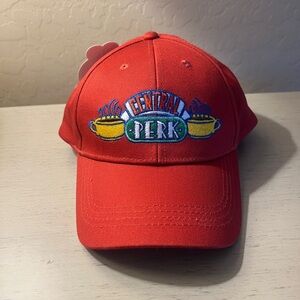 Friends CultureFly Central Perk Baseball Hat Dad Cap Red Yellow NWT